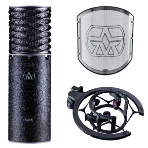 Aston Microphones Spirit Black Microfono de Condensador Multipatron Pack Planet Music Beatnik Chile