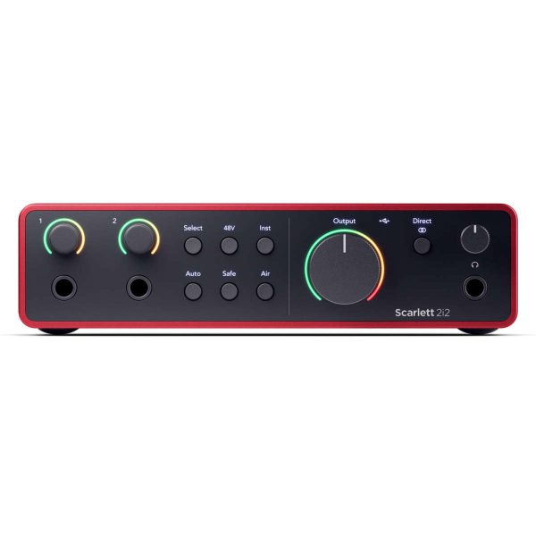 Focusrite Scarlett 2i2 4ta Gen Interfaz de Audio USB 2x2 Planet Music