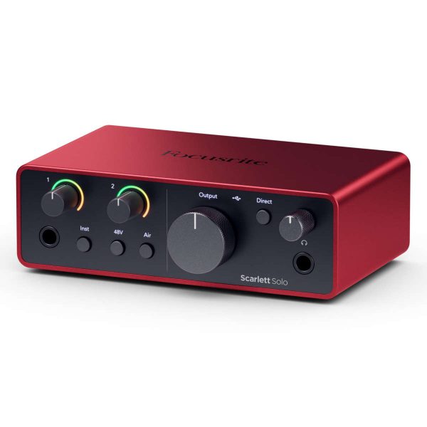 Focusrite Scarlett Solo 4ta Gen Interfaz de Audio USB 2x2 Planet Music