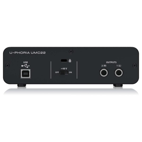 Behringer U-Phoria UMC22 Interfaz de Audio USB 2x2 Planet Music Behringer U-Phoria UMC22 Interfaz de Audio USB 2x2 Planet Music