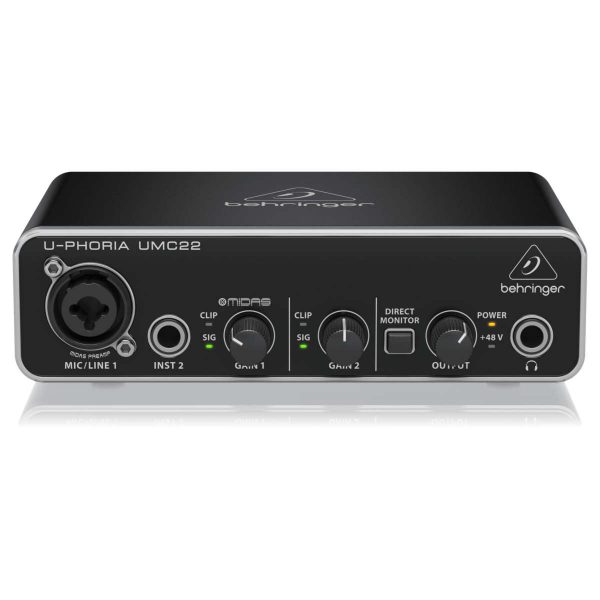 Behringer U-Phoria UMC22 Interfaz de Audio USB 2x2 Planet Music Behringer U-Phoria UMC22 Interfaz de Audio USB 2x2 Planet Music