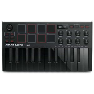 Akai MPK Mini MKIII Black Controlador MIDI USB Planet Music Beatnik Chile