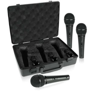 Behringer XM1800S Set de 3 Micrófonos Dinámicos Vocales Planet Music Beatnik Chile