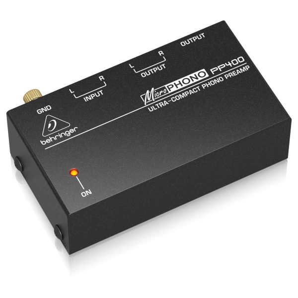 Behringer MicroPHONO PP400 Preamplificador de Phono para Tornamesa Planet Music Behringer MicroPHONO PP400 Preamplificador de Phono para Tornamesa Planet Music