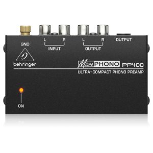 Behringer MicroPHONO PP400 Preamplificador de Phono para Tornamesa Planet Music