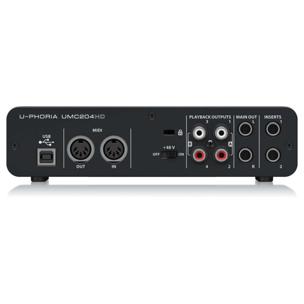Behringer U-Phoria UMC204HD Interfaz de Audio USB 2x4 con MIDI IO Planet Music Behringer U-Phoria UMC204HD Interfaz de Audio USB 2x4 con MIDI IO Planet Music