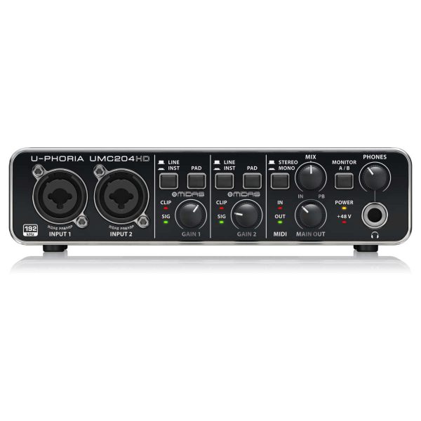 Behringer U-Phoria UMC204HD Interfaz de Audio USB 2x4 con MIDI IO Planet Music Behringer U-Phoria UMC204HD Interfaz de Audio USB 2x4 con MIDI IO Planet Music