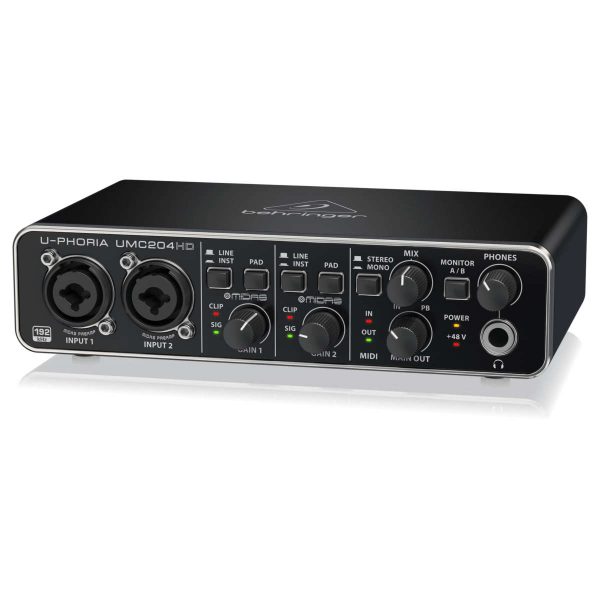 Behringer U-Phoria UMC204HD Interfaz de Audio USB 2x4 con MIDI IO Planet Music Behringer U-Phoria UMC204HD Interfaz de Audio USB 2x4 con MIDI IO Planet Music