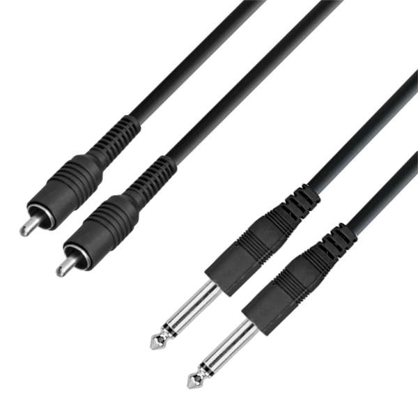 Beatnik TSR01 - Cable Plug TS a RCA Stereo de 1 Metro