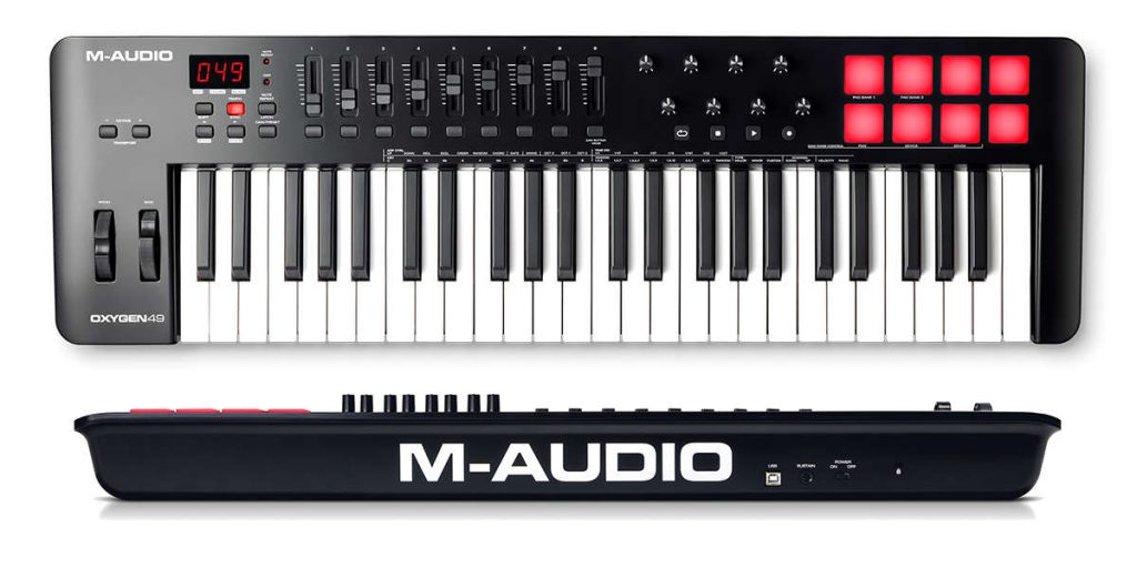 M audio oxygen 49 mk v controlador midi usb planet music
