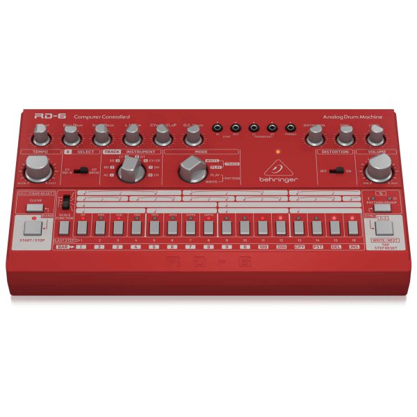 Behringer RD-6-RD Drum Machine Analoga Roja