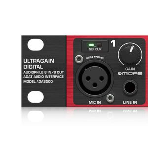 Behringer ADA8200 Interfaz de Audio y Preamplificador de 8 Canales ADAT Planet Music