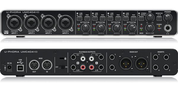 Behringer U-Phoria UMC404HD Interfaz USB 4x4 Planet Music 1200x1200