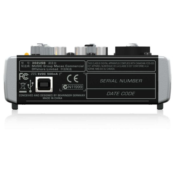 Behringer 302USB - Mixer USB con Interfaz de Audio Planet Music