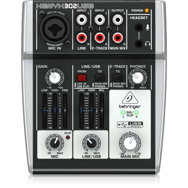 Behringer 302USB - Mixer USB con Interfaz de Audio Planet Music