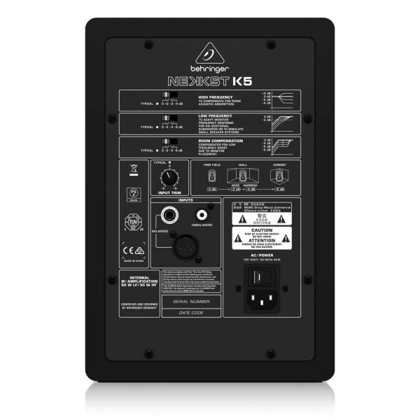 Behringer Nekkst K5 Monitores de Estudio Activo Bi Amplificado Planet Music