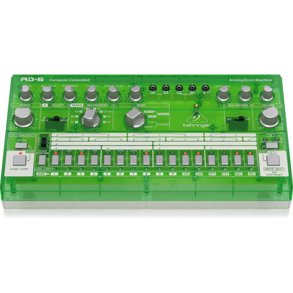 Behringer RD-6-LM Drum Machine Analoga Verde Planet Music Behringer RD-6-LM Drum Machine Analoga Verde Planet Music