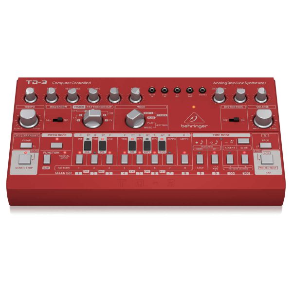 Behringer TD-3-RD Sintetizador Análogo de Linea de Bajo con Secuenciador Planet Music