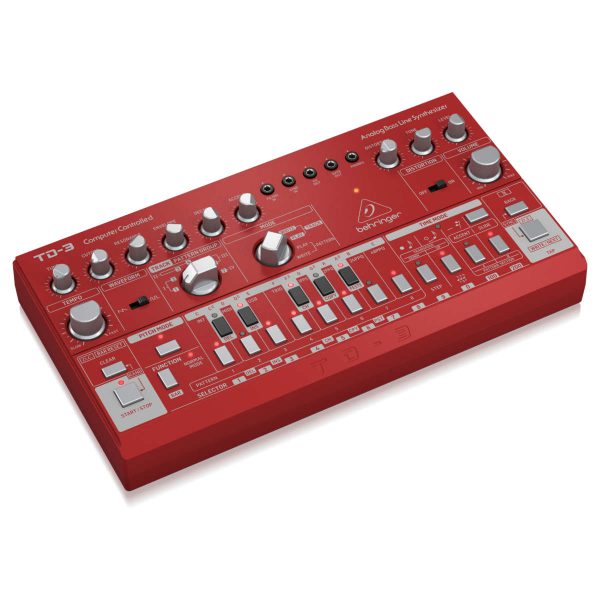 Behringer TD-3-RD Sintetizador Análogo de Linea de Bajo con Secuenciador Planet Music