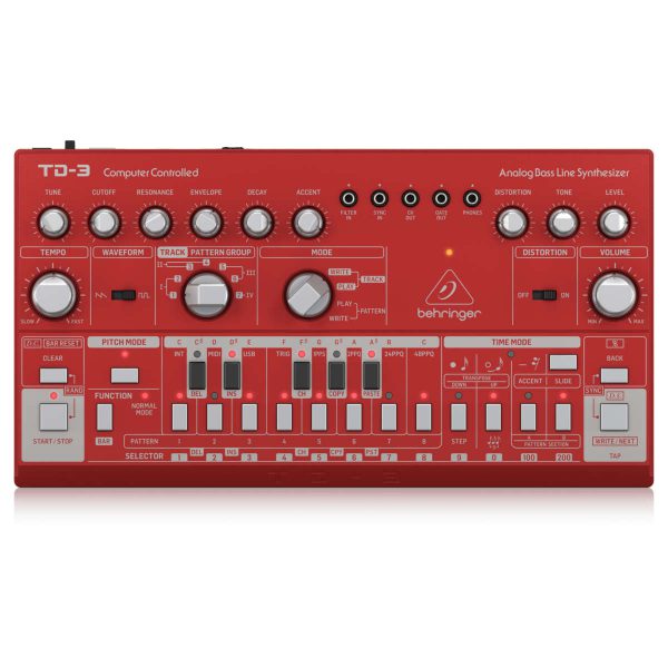 Behringer TD-3-RD Sintetizador Análogo de Linea de Bajo con Secuenciador Planet Music