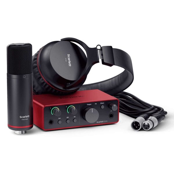 Focusrite Scarlett Solo Studio 4ta Gen Pack de Grabación Planet Music