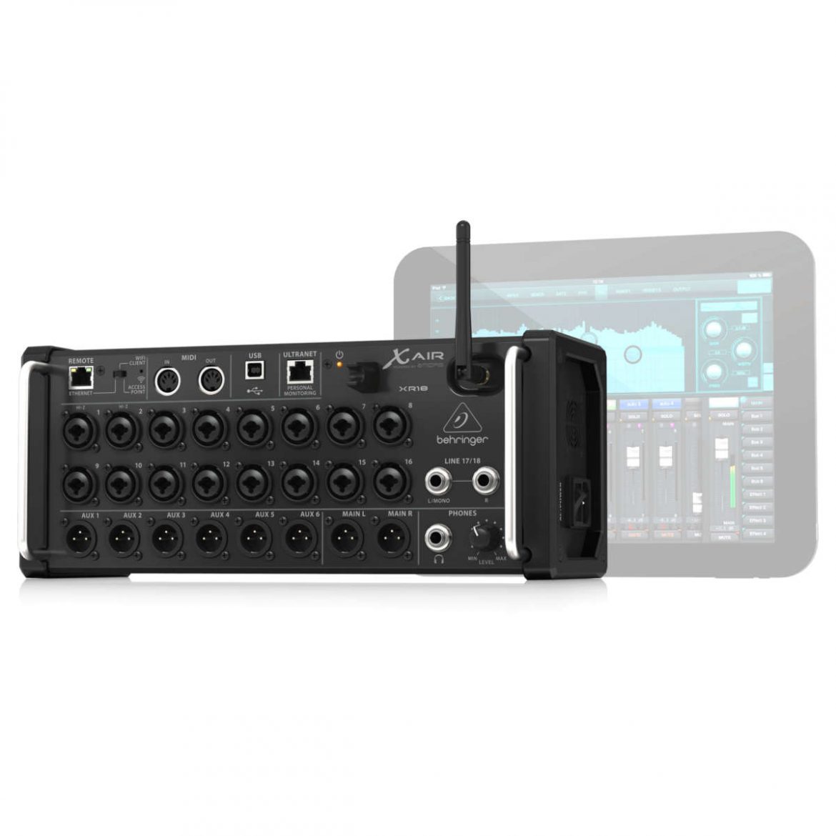 Xr18 Rarack Behringer X Air XR18 - Mixer Digital en formato Rack