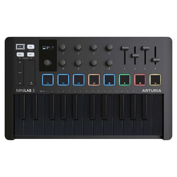 Arturia Minilab 3 Deep Black Controlador MIDI de 25 Teclas Planet Music Arturia Minilab 3 Deep Black Controlador MIDI de 25 Teclas Planet Music