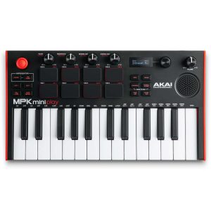 AKAI Professional MPK Mini Play MK3 Controlador MIDI de 25 Teclas con Sonidos Integrados y Parlante Planet Music