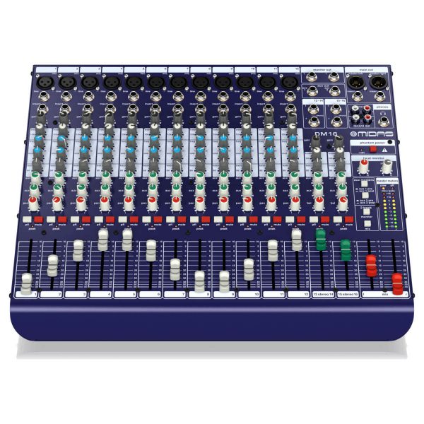 Midas DM16 Consola Mezcladora Análoga de 16 Canales Planet Music Midas DM16 Consola Mezcladora Análoga de 16 Canales Planet Music