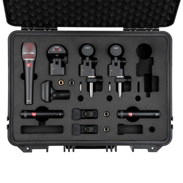 sE Electronics V Pack Club Kit de Micrófonos de Batería con Case Planet Music