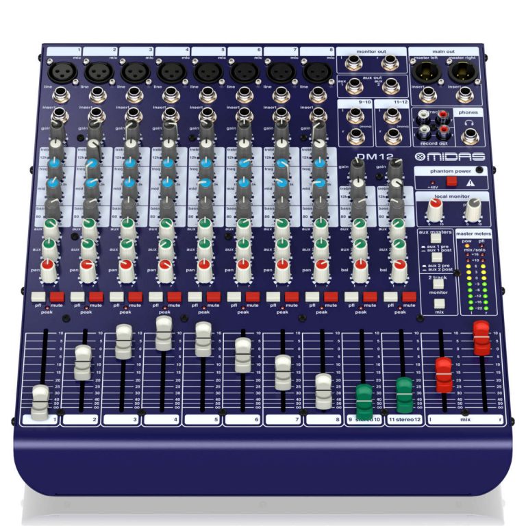 Midas DM12 - Consola Análoga de Mezcla de 12 Canales