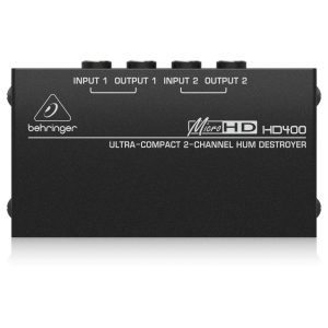 Behringer HD400 Eliminador de Ruidos de Electricidad de 2 canales Planet Music
