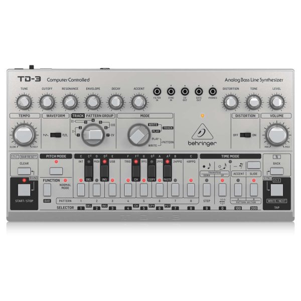 Behringer TD-3-SR Sintetizador Análogo de Linea de Bajo con Secuenciador Planet Music Behringer TD-3-SR Sintetizador Análogo de Linea de Bajo con Secuenciador Planet Music