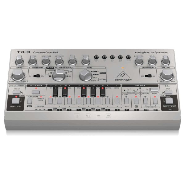 Behringer TD-3-SR Sintetizador Análogo de Linea de Bajo con Secuenciador Planet Music Behringer TD-3-SR Sintetizador Análogo de Linea de Bajo con Secuenciador Planet Music