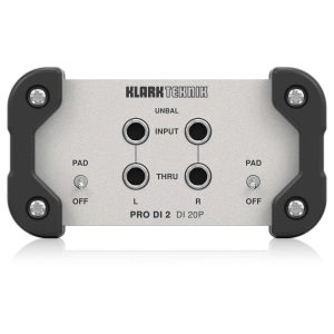Klark Teknik DI 20P Caja Directa Pasiva de 2 Canales con Transformador MIDAS Planet Music