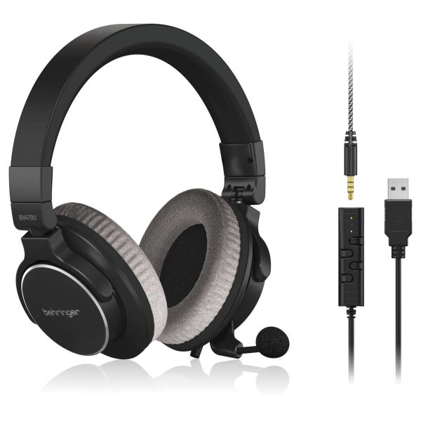 Behringer BH470U Audífonos con Micrófono USB Planet Music Behringer BH470U Audífonos con Micrófono USB Planet Music