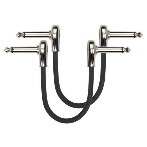 Kirlin PSK2243-03M-BK Par de 2 Cable de Patch Plano Planet Music Kirlin PSK2243-03M-BK Par de 2 Cable de Patch Plano Planet Music