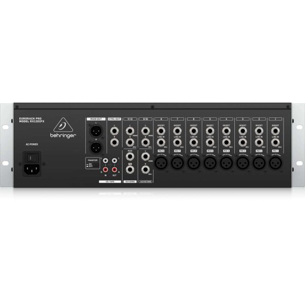 Behringer Eurorack Pro RX1202FX Mixer Análogo de 12 Canales con FX Planet Music