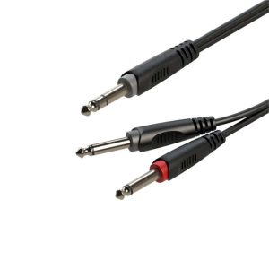 Roxtone RAYC100L2 Cable TRS a 2 TS Planet Music