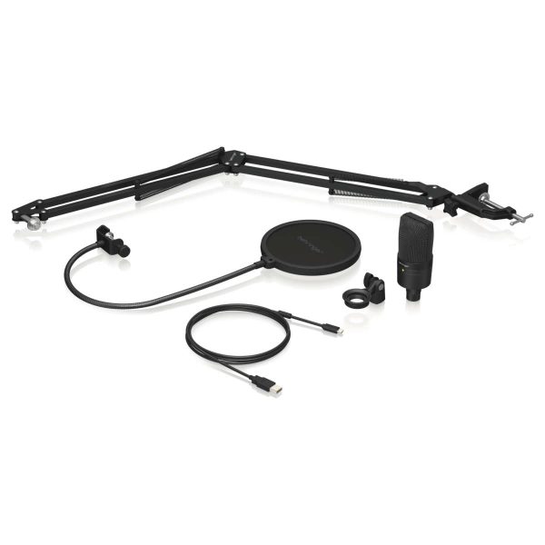 Behringer D3 Podcast Bundle Micrófono USB para Streaming Planet Music Behringer D3 Podcast Bundle Micrófono USB para Streaming Planet Music