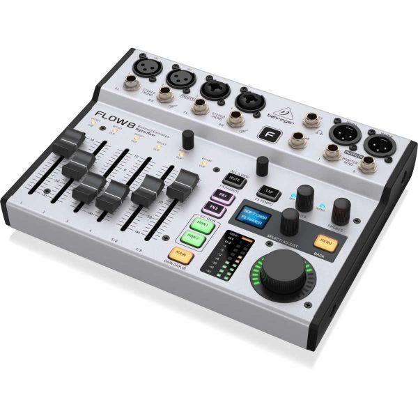 Behringer Flow 8 Consola de Mezcla Digital 8 Entradas Bluetooth FX e Interfaz USB Planet Music