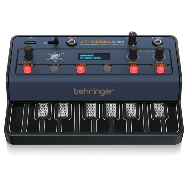 Behringer JT-4000M Micro Sintetizador Híbrido de 4 Voces Formato Micro Planet Music