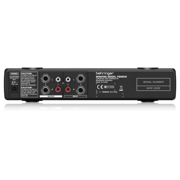 Behringer MiniFBQ FBQ800 V2 Ecualizador Gráfico con FBQ Planet Music Behringer MiniFBQ FBQ800 V2 Ecualizador Gráfico con FBQ Planet Music