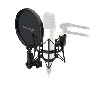 Behringer SMP1000 Shockmount con Filtro Antipop para Micrófono de Estudio Planet Music