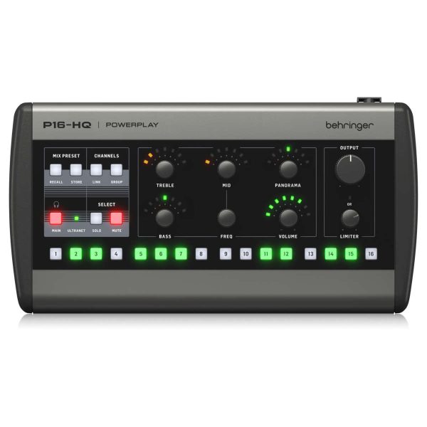 Behringer Powerplay P16-HQ Mixer Digital Personal para Monitoreo de 16 Canales Planet Music Behringer Powerplay P16-HQ Mixer Digital Personal para Monitoreo de 16 Canales Planet Music