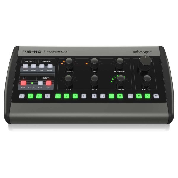 Behringer Powerplay P16-HQ Mixer Digital Personal para Monitoreo de 16 Canales Planet Music Behringer Powerplay P16-HQ Mixer Digital Personal para Monitoreo de 16 Canales Planet Music
