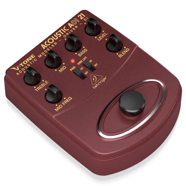 Behringer Acoustic ADI21 Modelador de Guitarra Acústica Preamplificador y Caja Directa Planet Music