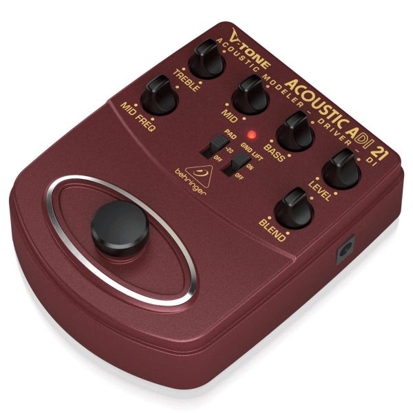 Behringer Acoustic ADI21 Modelador de Guitarra Acústica Preamplificador y Caja Directa Planet Music