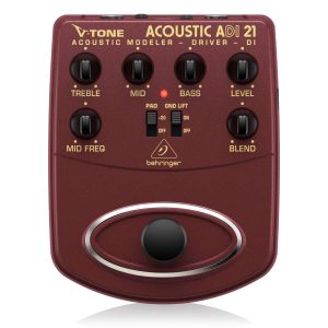 Behringer Acoustic ADI21 Modelador de Guitarra Acústica Preamplificador y Caja Directa