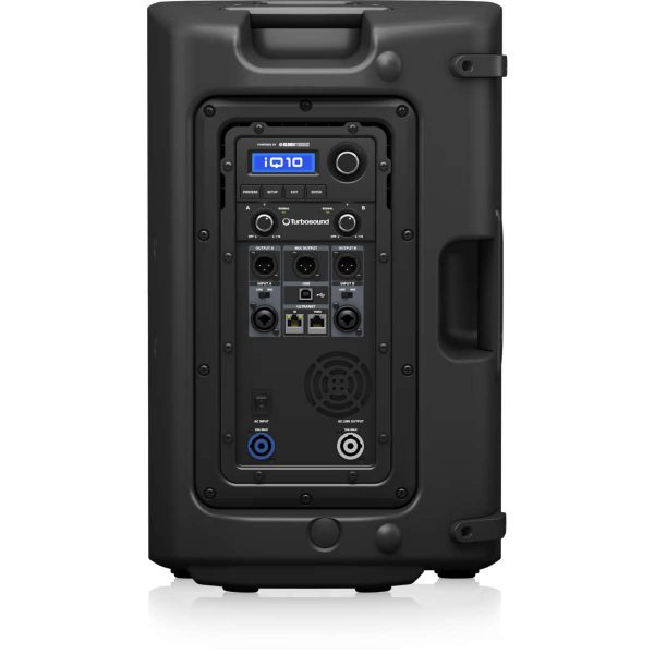 Turbosound iQ10 Caja Acústica Activa con Woofer de 10 Pulgadas y 2500W con Conexión Ultranet Planet Music